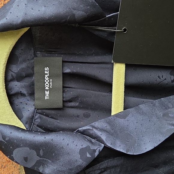 The Kooples Navy Patterned Button Down Shirt - Picture 5 of 9